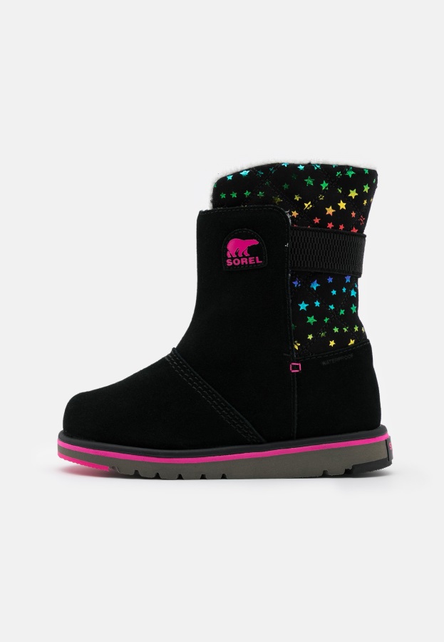 Czarne Młodzieżowe Rylee Stars Buty Zimowe Sorel Polska
