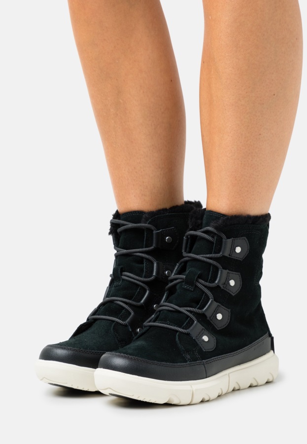 Sorel Polska Explorer Joan Buty Zimowe Czarne
