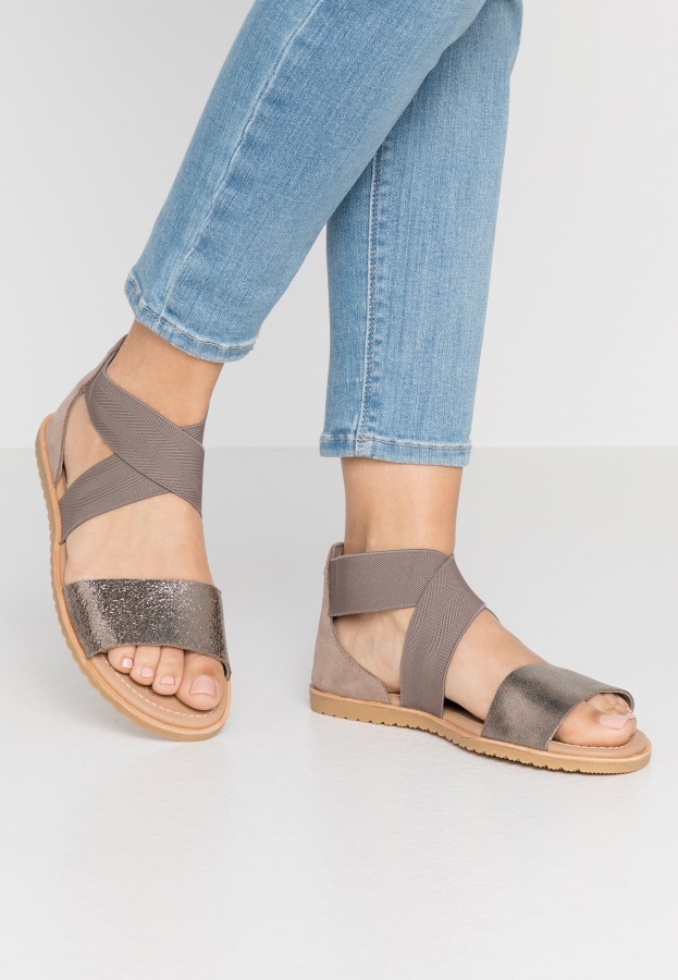 Sorel Polska Ella Sandały Jesionowe Brązowe