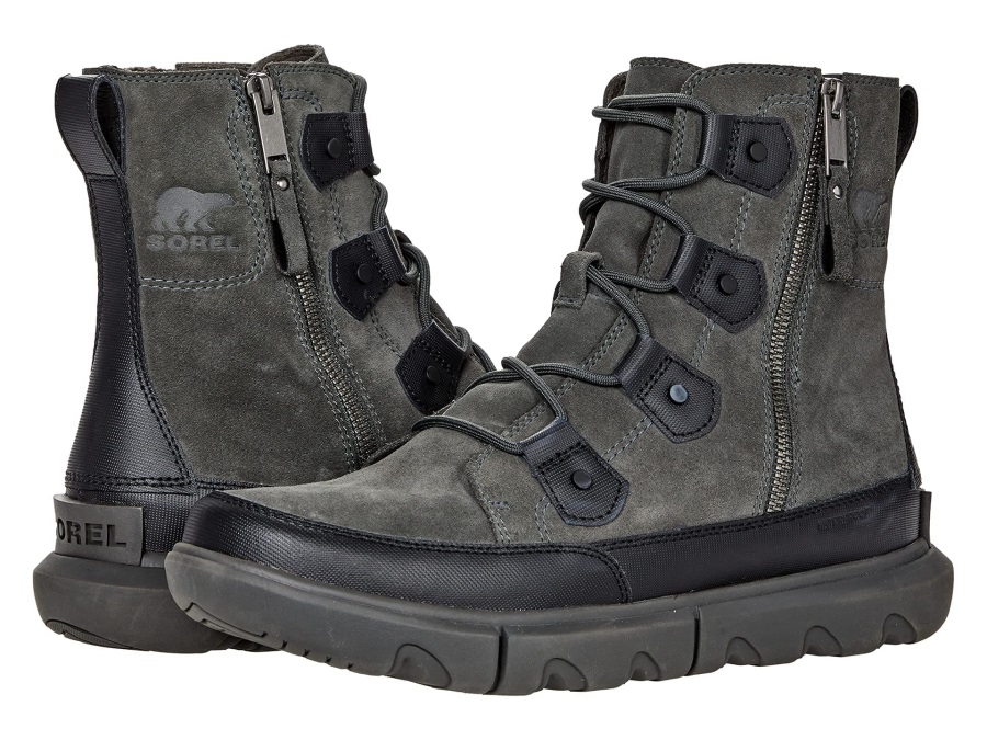 Black Jet Sorel Polska Explorer Boot Podwójny Zamek Wodoodporny Black/jet