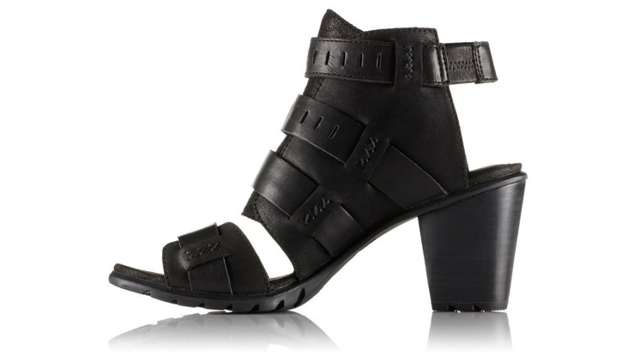 Black Sorel Polska Nadia Klamra Non Shell Botki Damskie