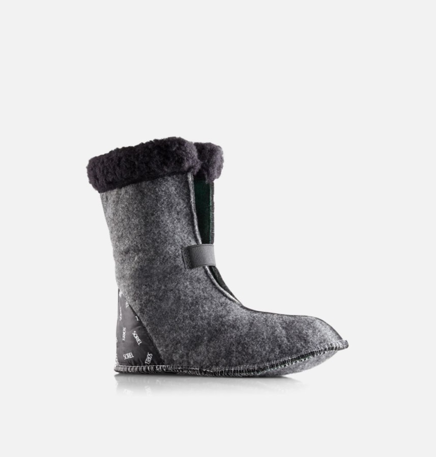 Black Sorel Polska Damskie Caribou 9mm Tp Innerboot śnieg Cuff