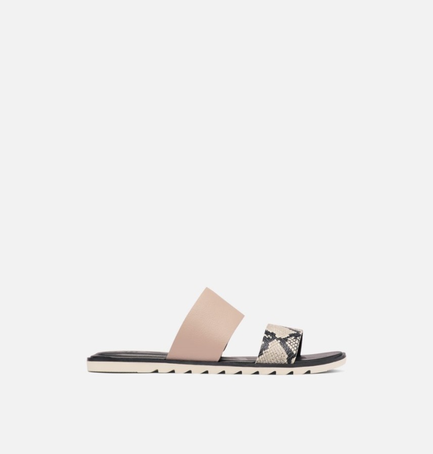 Fioletowo-różowe Sandały Damskie Ella Ii Slide Sorel