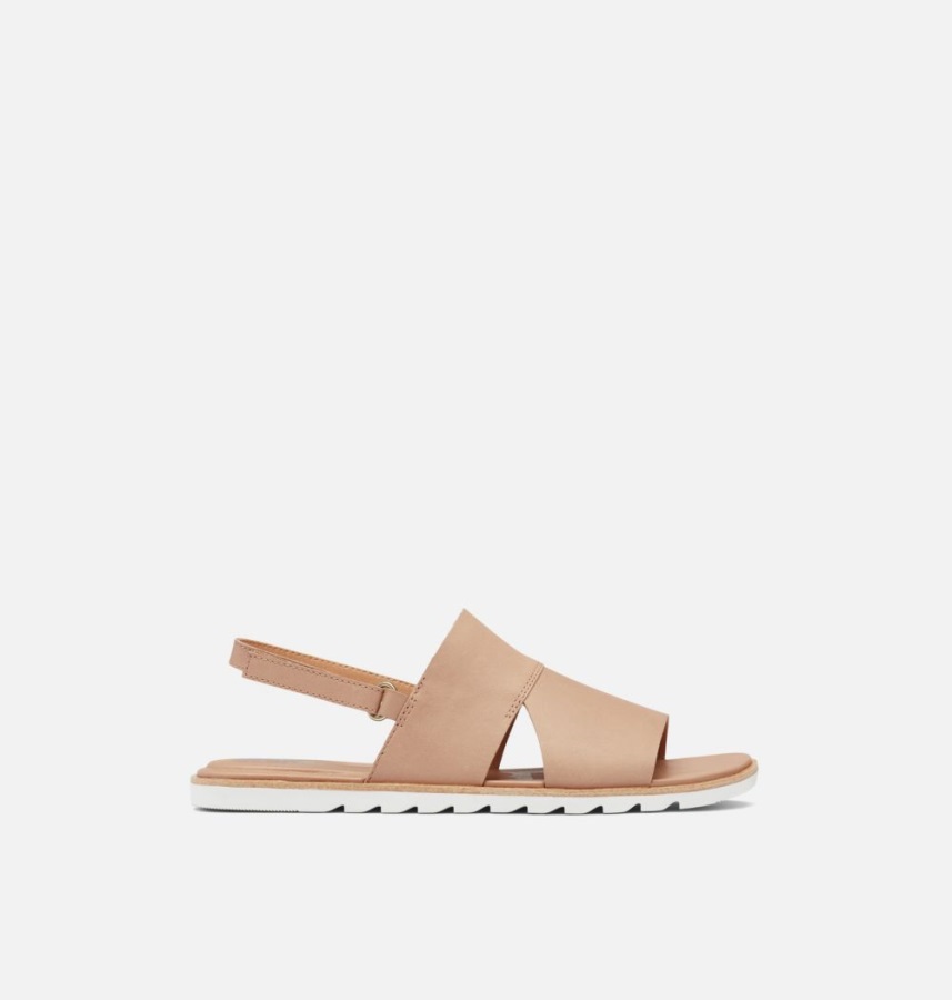 Sorel Polska Szczery Beżowo-morski Sandał Damski Ella Ii Bez Pięty