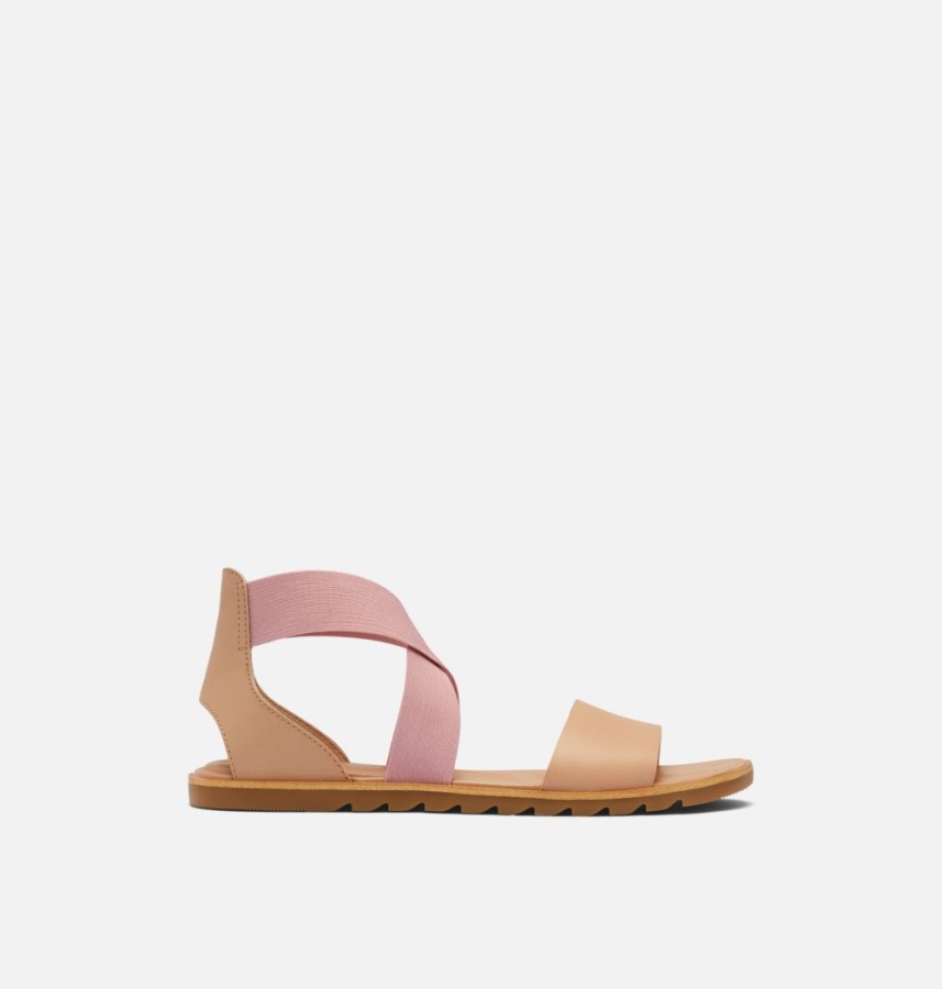 Sorel Polska Sandały Damskie Ella Ii Szczery Beż-gumka Różowe