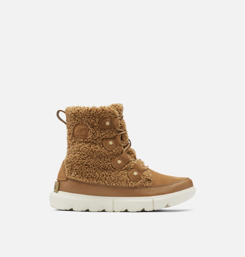 Sorel Polska Damskie Explorer Ii Joan Shearling Buty Zimowe Delta-fawn