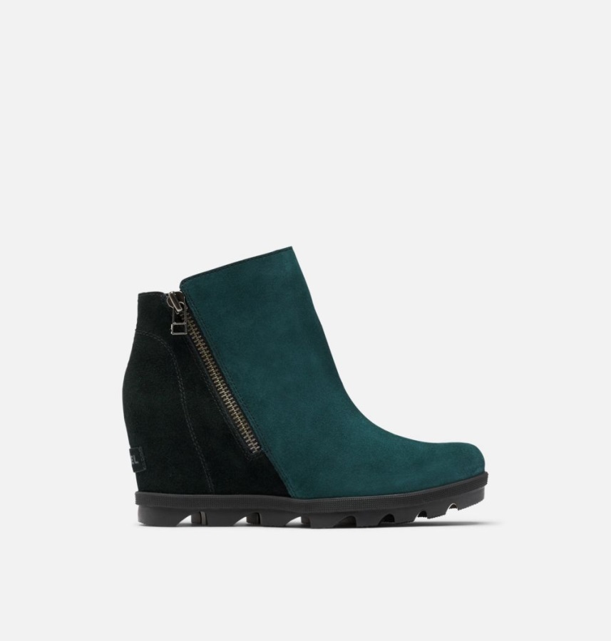 Sorel Polska Joan Of Arctic Buty Na Koturnie Ii Zip Bootie Dark Seas