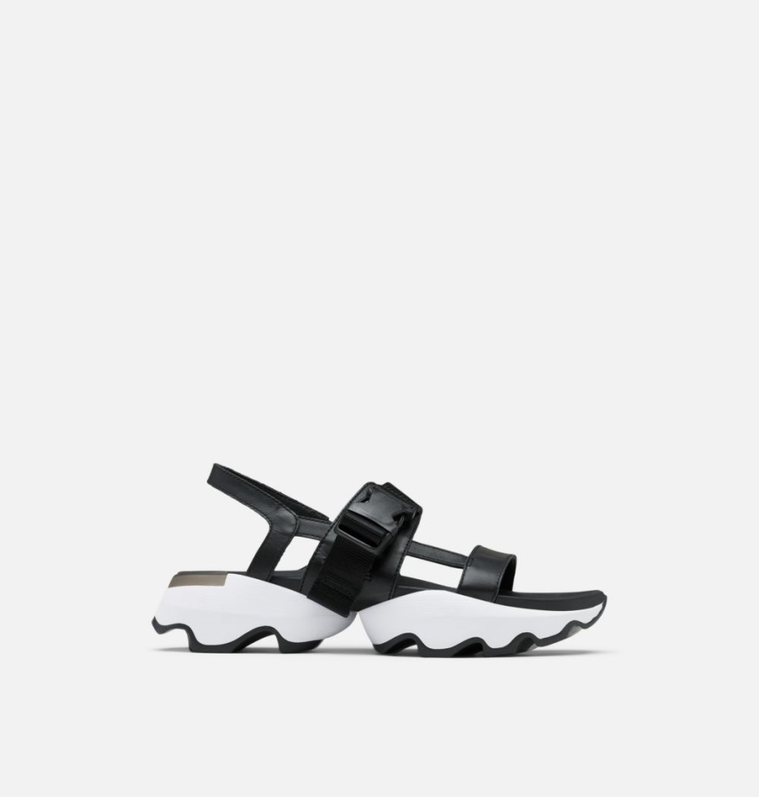 Sorel Polska Kinetyczna Chusta Uderzeniowa Damska Sportowe Sandały Czarno-białe