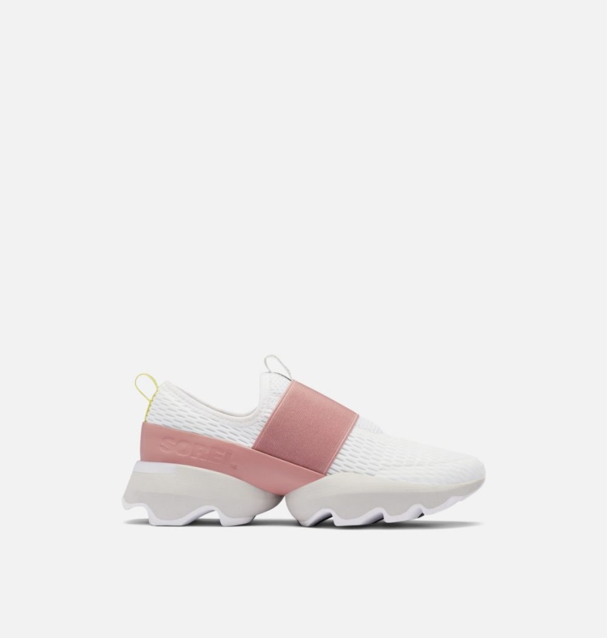 Sorel Polska Damskie Sneakersy Z Paskiem Kinetycznym Biało-moonstone