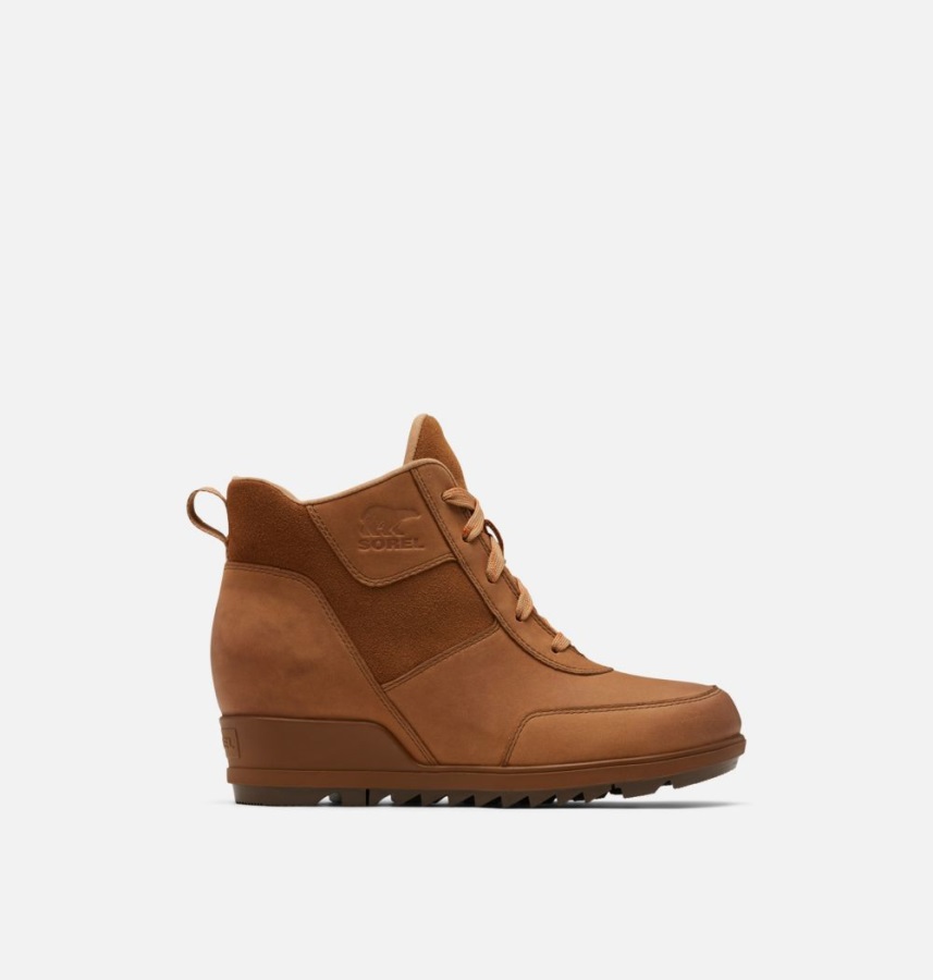 Aksamitne Tan-umber Sorel Polska Damskie Evie Sportowe Koronkowe Botki
