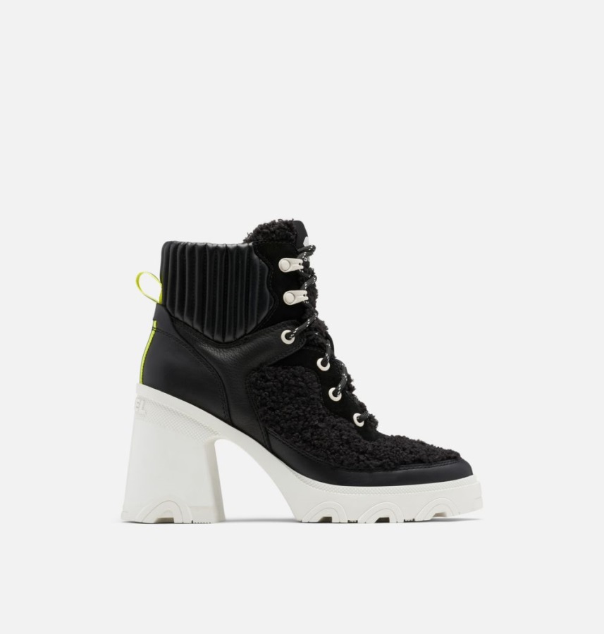 Brex Obcas Damski Przytulne Botki Koronkowe Black-sea Salt Sorel Polska