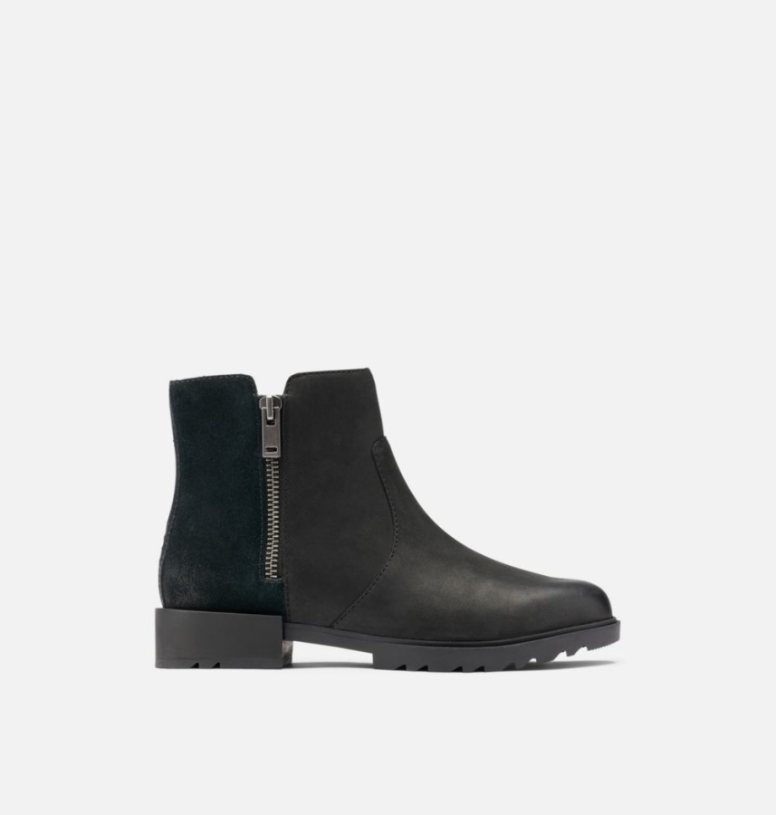 Buty Damskie Emelie Ii Zip Black-sea Salt Sorel Polska
