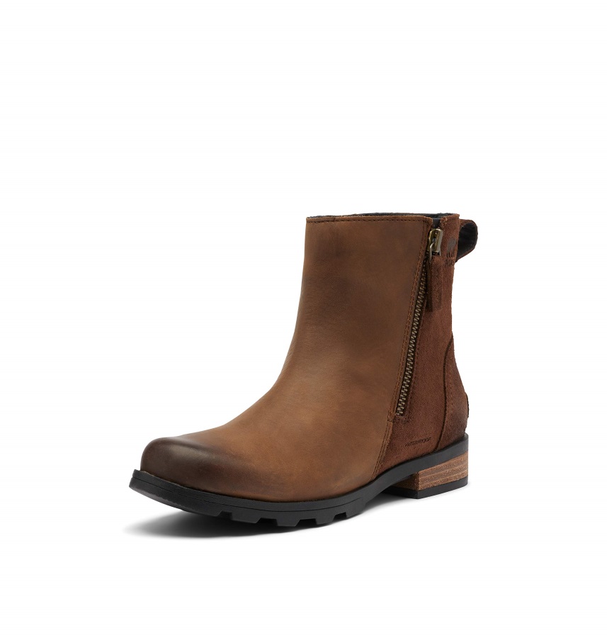 Damskie Emelie Zip Bootie Buty Do Chodzenia Tytoń Sand Sorel Polska