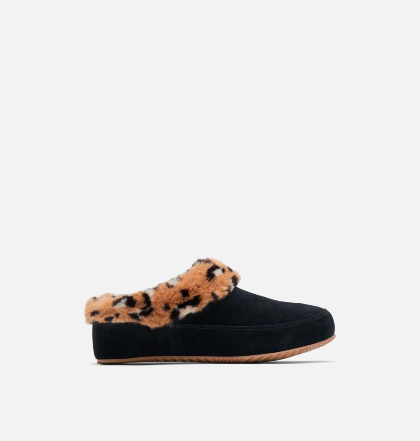 Damskie Go Coffee Run Pantofel Czarno-brązowy Buff Sorel Polska