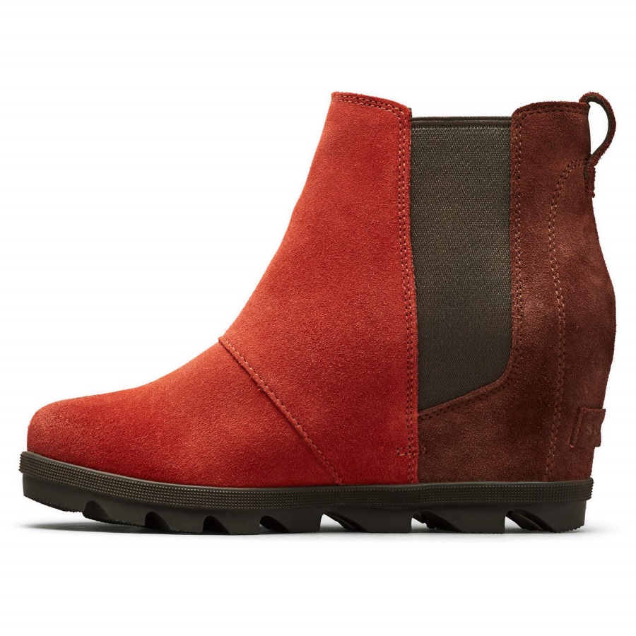 Damskie Buty Na Koturnie Joan Of Arctic Ii Chelsea Carnelian Red Sorel Polska