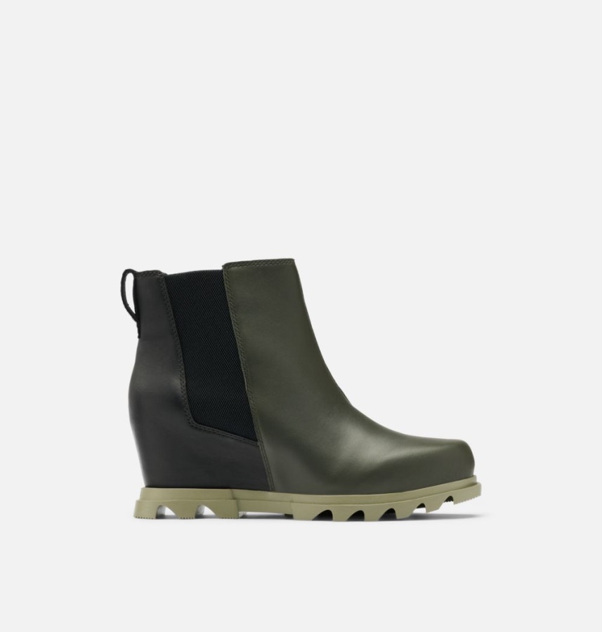 Damska Joan Of Arctic Koturn Iii Chelsea Botki Dark Moss-sage Sorel Polska