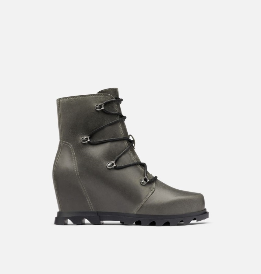 Damska Joan Of Arctic Klin Iii Botki Koronkowe Quarry-czarne Sorel Polska