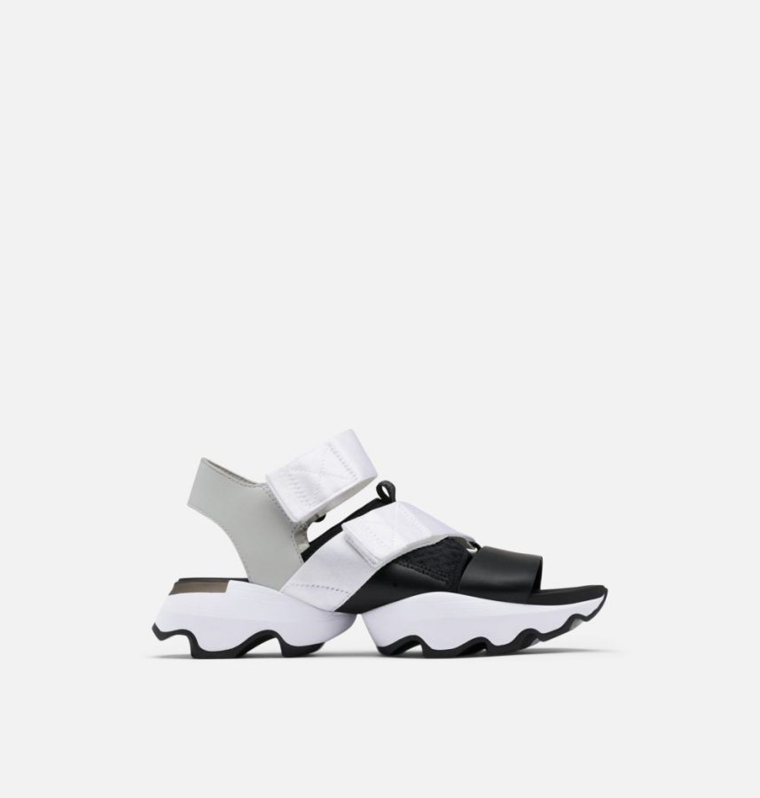 Sandały Damskie Kinetyczne Uderzeniowe Sorel Polska Biało-czarne