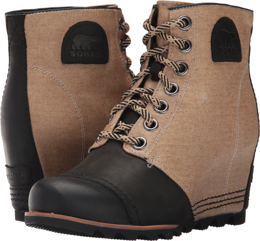 Damskie Buty Na Koturnie Pdx Bez Powłoki Sorel Polska Czarna Plaża