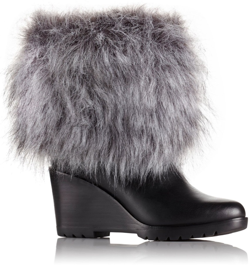 Botki Damskie Zimowe Nl2079-052 Glacy Explorer Shortie Z Podszewką Czarne Sorel Polska