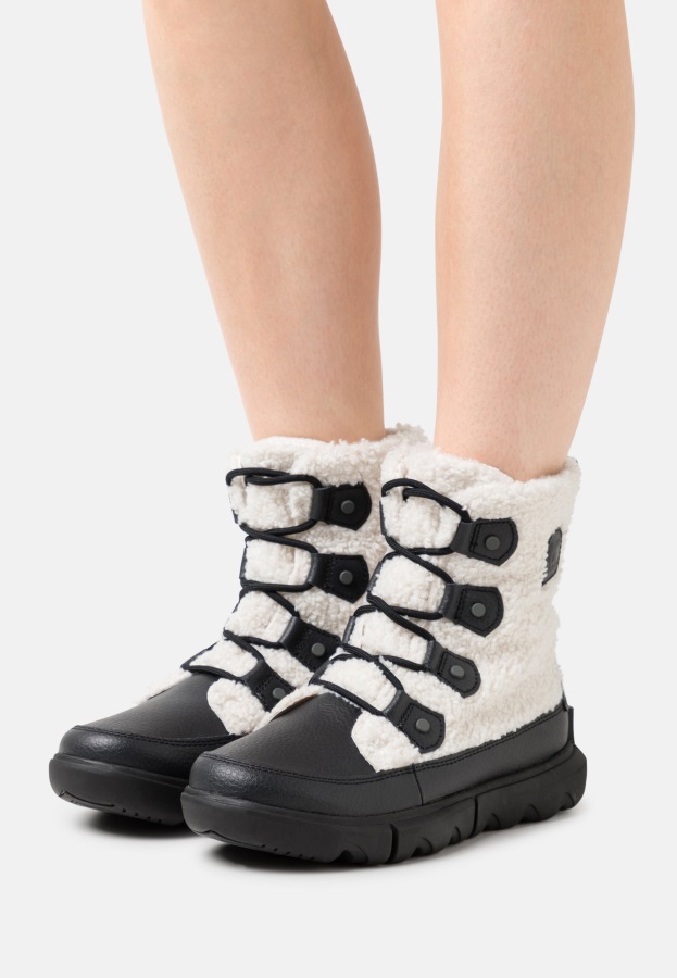 Black/sea Salt Sorel Polska Explorer Ii Joan Przytulne Buty Zimowe