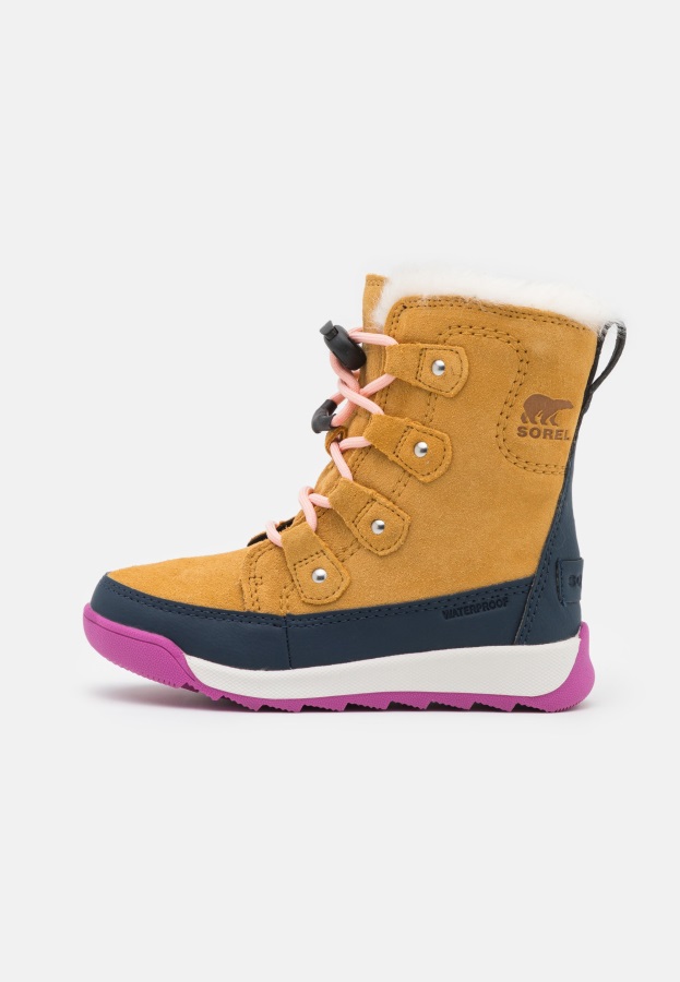 Dziecięce Whitney Ii Joan Koronkowe Buty Zimowe Geo Yellow/collegiate Navy Sorel Polska